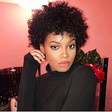 This cool cut for black hair extends the hairline into an arced part that also divides long hair from short. 15 Curly Short Hairstyles For Black Women Short Hairstyles Haircuts 2019 2020