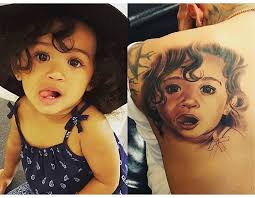 Chris brown shows off his new neck tattoo gossipwelove com celebrity news chris brown tattoo lioness. The Source Chris Brown Flaunts His Love For Daughter Royalty With New Ink
