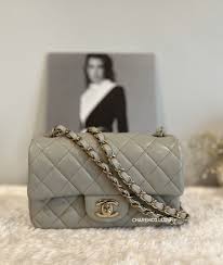 🦄BNIB 2021 22C CHANEL Classic Gray 🦄 Mini Rectangular Rectangle Mini Flap  Bag | eBay