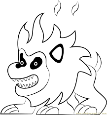 Fire Lion Coloring Page For Kids Free Kirby Printable Coloring Pages Online For Kids Coloringpages101 Com Coloring Pages For Kids