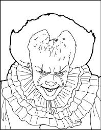 Pennywise is a scary clown with the ability to change his appearance. Clown Coloring Pages Learny Kids