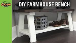 A farmhouse on the city outskirts can be a great place to relax and unwind; Diy Rustic Farmhouse Bench Youtube