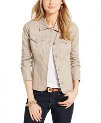 Charter Club Denim Jacket Created For Macy S Tan Beige Xxl Petite Denim Jacket Blazer Jackets For Women Denim Jacket
