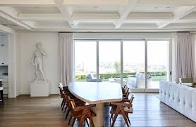 Round tables often require more space than rectangular ones, as they are perceived as being bigger. Inside Scott Disick S Hamptons Inspired Hidden Hills Home Architectural Digest