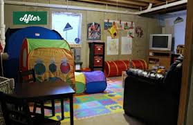 What kid doesn't love blowing on a dried dandelion, watching the pieces fly away? Unfinished Basement Ideas Cozy Playroom For Kids