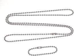 Check spelling or type a new query. Stainless Steel 4 5 In And 27 In Military Dog Tag Ball Chain 2 4mm 3 Amazon Com