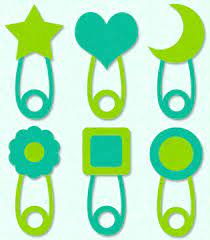 Brittany S Svg Files Diaper Pins Baby Shower Crafts Baby Svg Silhouette Paper
