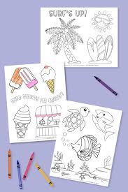Color pictures of sizzling suns, seashells, beach sandcastles, swimming pools and more! Summer Coloring Pages Free Printables Happiness Is Homemade