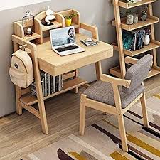 Amazon Com Kimiben Children S Study Table And Chair Wooden Learning Desk Child S Bedroom Student In 2020 Study Table And Chair Kids Study Table Kids Table And Chairs