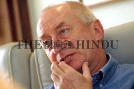 Graham Mackay, CEO of Sabmiller Plc during the interview in Hyderabad