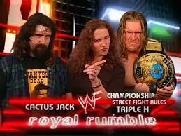 Cactus wins after piledriving helmsley through a table. Triple H Vs Cactus Jack Espanol Latino Video Dailymotion