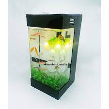 Maukah anda memiliki hiasan aquarium dengan budget rendah? Aquarium Unik Aquarium Mini Aquarium Plus Lampu Tidur Aquarium Akrilik Aquarium Lampu Jamur Shopee Indonesia