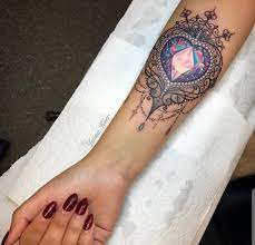 Diamond Heart Tattoo Korperkunst Tattoos Girly Tattoos Freundin Tattoos