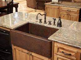 The 30 copper single bowl apron farmhouse sink has a gorgeous earth tone, textured finish, and thick 14 gauge copper. 30 Copper Farmhouse Sink By Soluna Copper Sinks Online