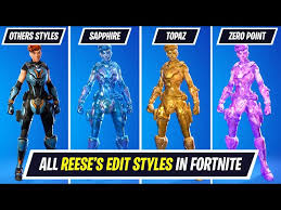 Zero skin is a legendary fortnite outfit from the zero point set. Reese Skin S Sapphire Topaz Zero Point And All Other Edit Styles In Fortnite Chapter 2 Season 5