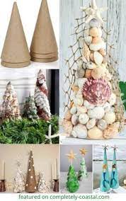 Garland, fake snow, and adorable christmas village houses. 100 Coastal Christmas Crafts Ideas Coastal Christmas Christmas Crafts Christmas
