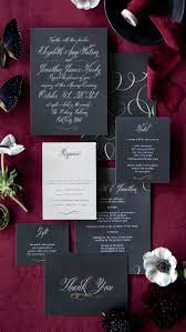 Gothic Script Wedding Invitations Goth Wedding Invitations Halloween Wed Halloween Wedding Invitations Script Wedding Invitations Black Wedding Invitations