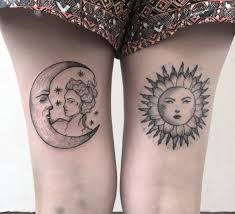 A highly detailed moon and sun tattoo made of flowers. 150 Sun And Moon Tattoo Designs 2021 Meaningful Ideas For Best Friends