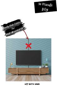 Drill the holes, feed the tv cables through the power module and down inside the. Hide Cables Easily For A Wall Mounted Tv 30 Minute Diy