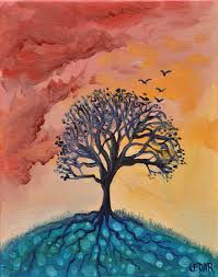 I think our job as parents is to give our kids roots to grow and wings to fly. Roots And Wings Art By Cedar Lee