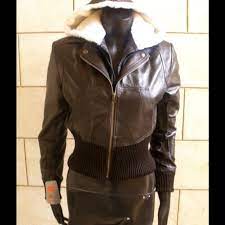 Women S Hooded Bomber Leather Jacket Style 3600 Leather Jacket Style Leather Bomber Jacket Leather Jacket