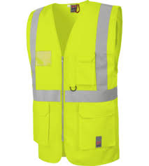 « gilets jaunes » : Gilet De Travail Haute Visibilite Reflechissant Jaune Wurth Modyf