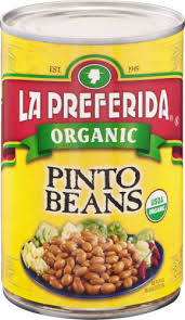 Calories, carbs, fat, protein, fiber, cholesterol, and more for pinto beans with jalapenos (la preferida). La Preferida Organic Pinto Beans 15 Oz Mariano S