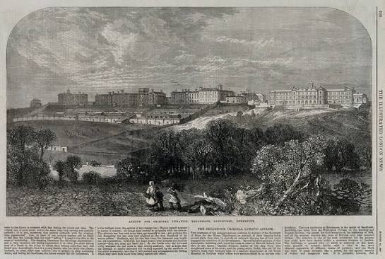 Broadmoor Criminal Lunatic Asylum: panoramic view. Wood engraving, 1867. | Wellcome Collection