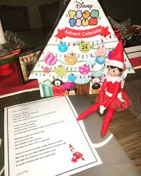 Elf On The Shelf Tsum Tsum Advent Calendar Christmas Time Kids Arrival Letter Elf On The Shelf Disney Advent Calendar Elf