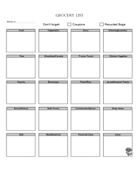 Unlimited access to 500 + planner templates. Blank Grocery List Fill Online Printable Fillable Blank Pdffiller