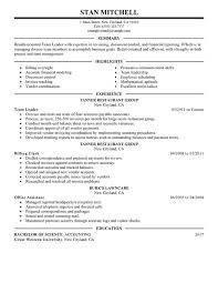 unforgettable team lead resume examples