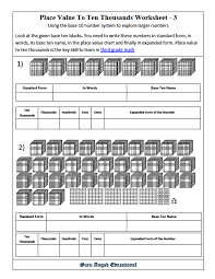 3rd grade math place value to ten thousands worksheets 2