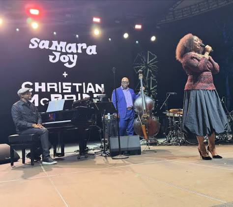 SummerStage 40: Verve Records 70th Anniversary Celebration- Samara Joy and  the Christian McBride Trio Six-time Grammy Award winning vocalist Samara Joy  accompanied by eleven time Grammy Award winning bassist and bandleader  Christian