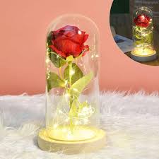 Ob im interior oder als geschenk. Melario Rose Im Glas Edle Kunst Rose Mit Kaufland De