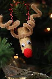 Xmas diy cork ornaments diy kids projects. Wine Cork Reindeer Ornament Craft Happy Hooligans
