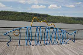 Fish Bike Rack In Yonkers Designed By Minneapolis Firm Dero Click Image For Source And Visit The Slow Ottawa Nice Racks Yonkers Bike Parking Rack Bike Rack