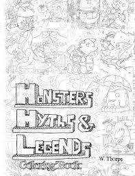 Level up your monsters, use cells to rank them up at the lab to break their limits, and equip them with runes and relics to take their skills to the top! Amazon Com Monsters Myths And Legends Coloring Book Coloring Book For Children To Adults 9781545349847 Thorpe Wes Books