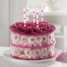 Birthday Cake And Flowers Png Dark And Light Pink Fresh Flowers Birthday Cake Png Birthday Cake With Flowers Happy Birthday Cake Images Birthday Cake Greetings