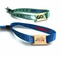 Customizable 13.56Mhz NFC RFID Wristband Adjustable Woven Bracelet for  Events