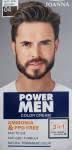Joanna Power Men 02 Color cream cover dark brown ciemno brązowa farba męska  do brody wąsów włosów bez amoniaku C L E A N I.C O Zaopatrzenie medyczne  kosmetyczne i fryzjerskie