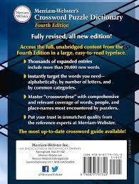 No pencil or eraser required! Merriam Webster S Crossword Puzzle Dictionary Enlarged Print New Edition 9780877797340 Christianbook Com
