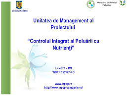 Investiţii pentru reducerea poluarii cu nutrienţi a apelor şi solului din românia. Prezentare Inpcp Peciu Nou
