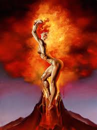 Mistress Of Fire Boris Vallejo And Julie Bell Vallejo Fantasy Art Women Boris Vallejo