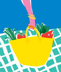Marie Doazan Les Echos Le Week End Le Marche D Ete Pharmacie En Plein Air Illustration Journal Magazine L Illustration Dessin De Mode Illustrations