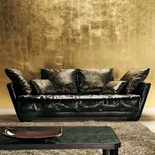Gold Leaf Design Ideas Pictures Remodel And Decor Gold Painted Walls Golden Living Room Gold Room Decor