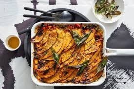 Brush the pumpkin flesh with oil, sprinkle with salt, and place flesh down on the baking sheet. 50 Recipes That Reinvent Roast Pumpkin