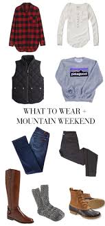 What To Wear Mountain Weekend Mountain Outfit How To Wear Cool Outfits