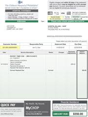 And the bill they send will be higher than for an insured patient because there's no carrier to negotiate lower prices. Online Bill Pay Children S Hospital Of Philadelphia