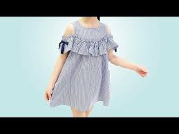 تفصيل وخياطة فستان بنوتة صيفي Youtube Baby Dress Patterns Dress Patterns Cold Shoulder Dress