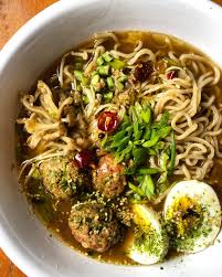 The uniqueness of miso ramen comes from its broth and noodles. Tsukune Miso Ramen Aka Holiday Ramen Umi Organic